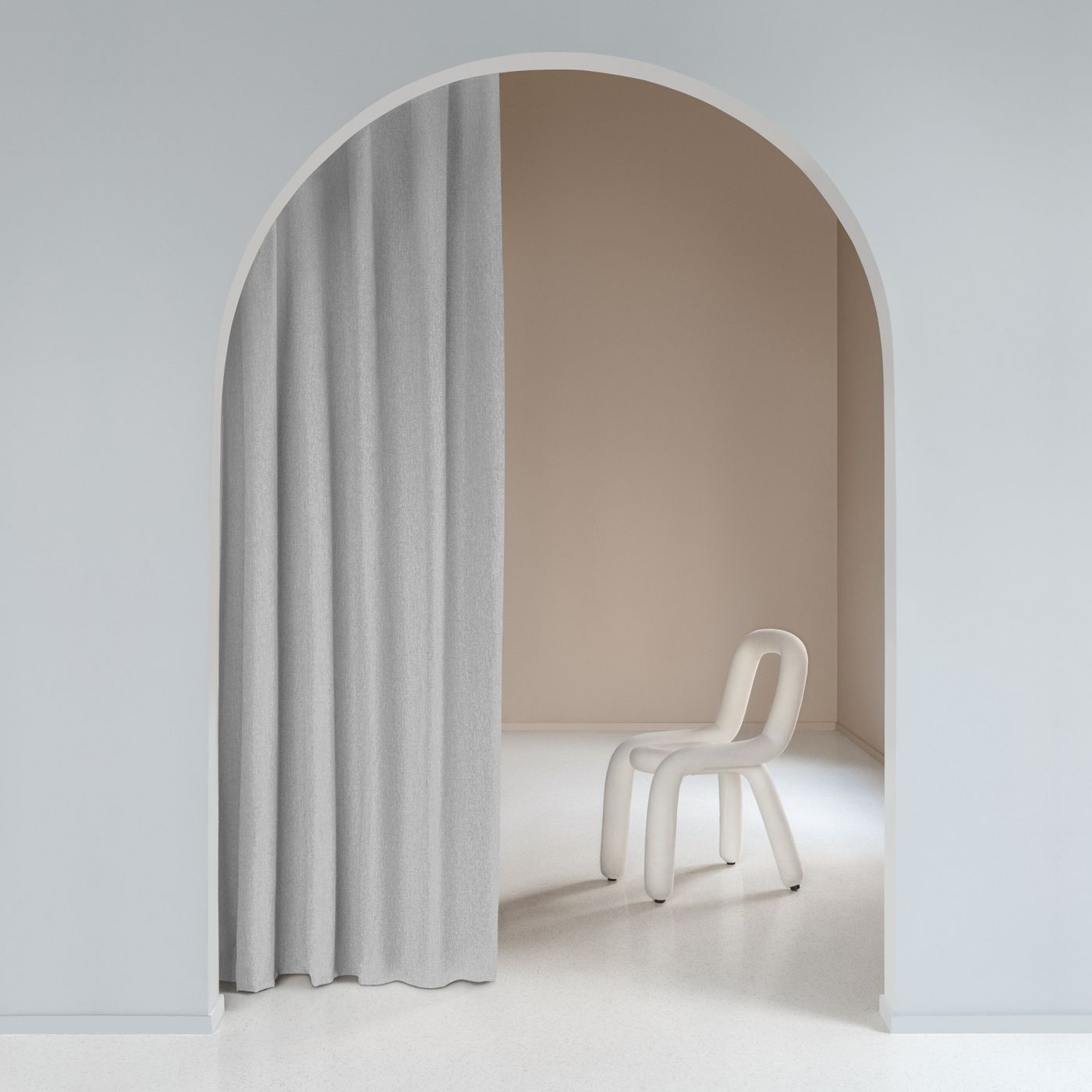 Штора Рогожка, пэ Пепельно-серый