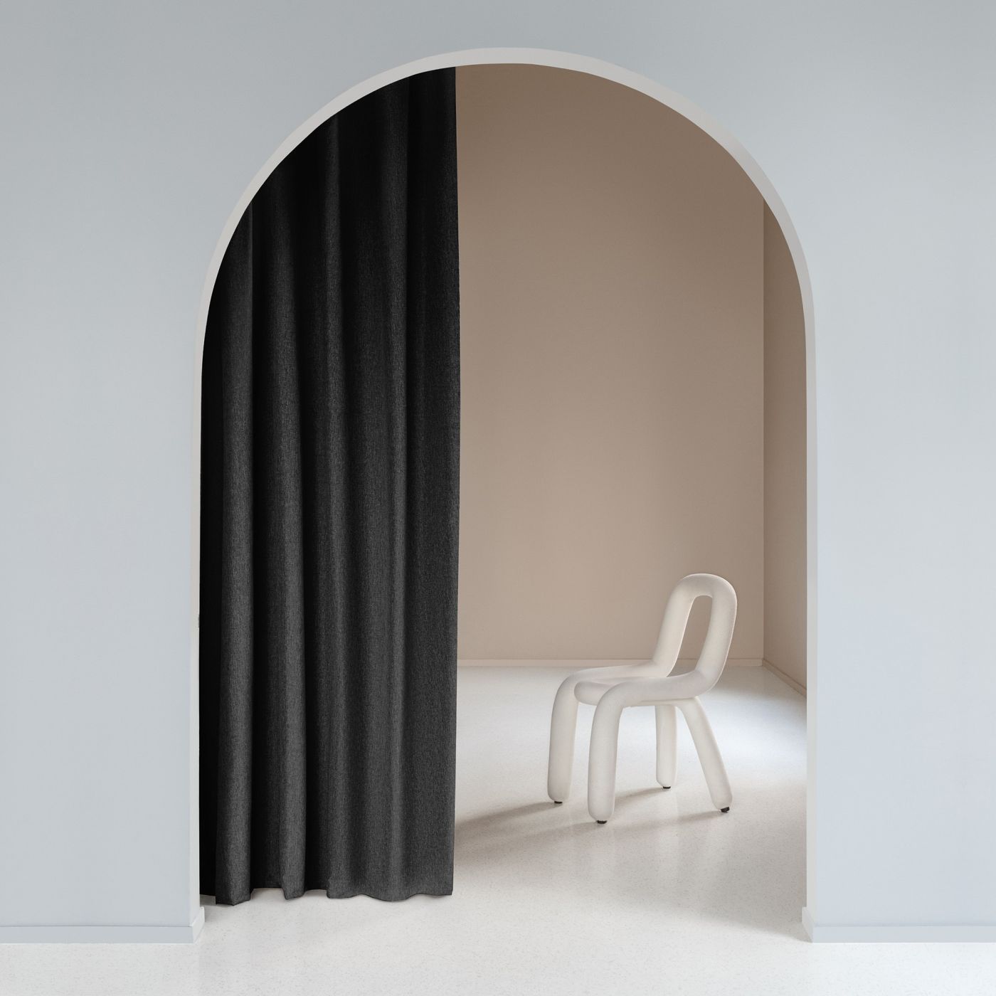 Штора Рогожка, пэ Графит